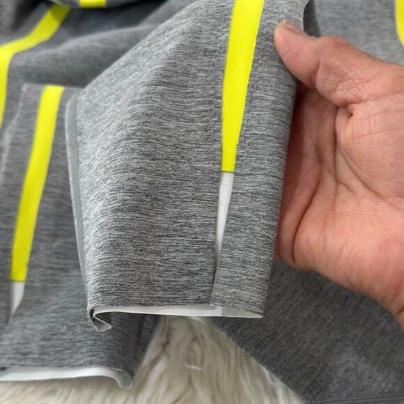 ZYIA ACTIVE Gray and Yellow Leggings With Vertical Stripes NWT - Picture 7 of 9